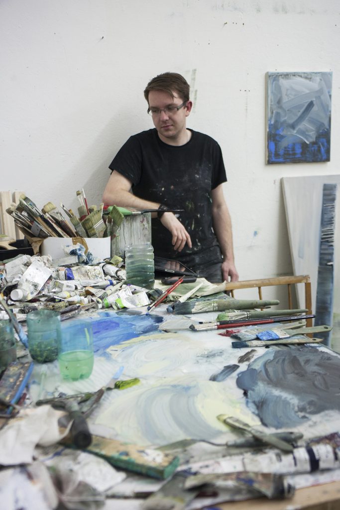 Artistic Process, Bartosz Beda in the art studio